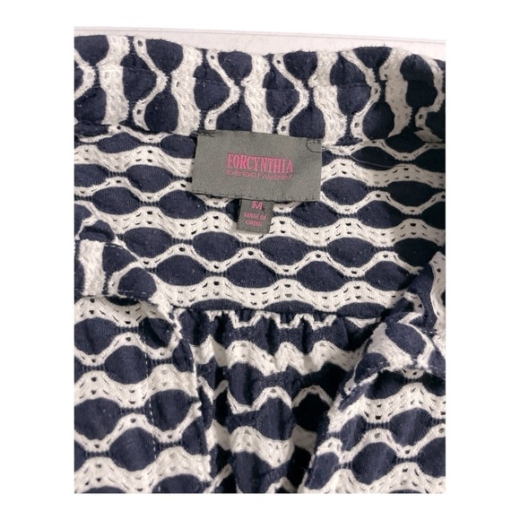 Forcynthia Beachwear Women Collar Long Sleeve Swim Pockets Cover Up Dress size M - Picture 8 of 13